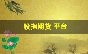 股指期货 平台(股指期货高端交流平台)_https://www.xzdzchf.com_科创板_第1张